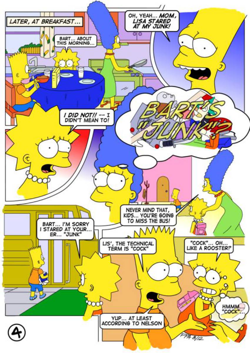 Cartoon porn Lisa et Bart ébène oussy