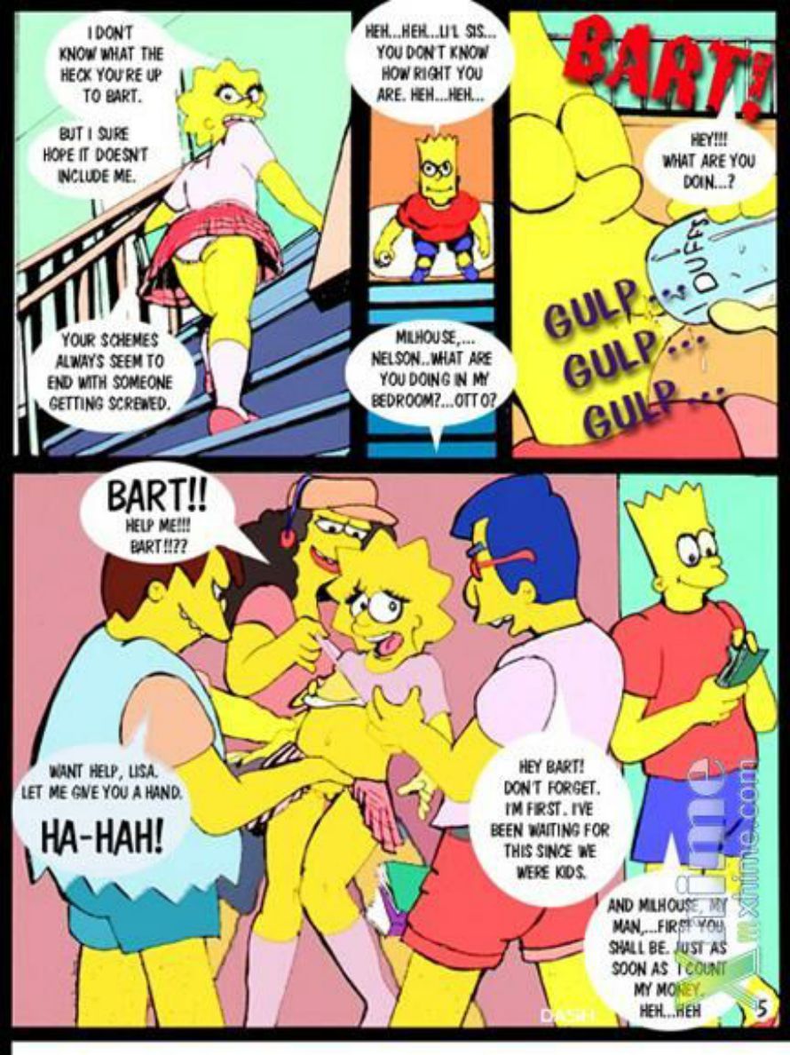 The Simpsons - Gang Bang - Bart's Lil Sis | The Simpsons Porn