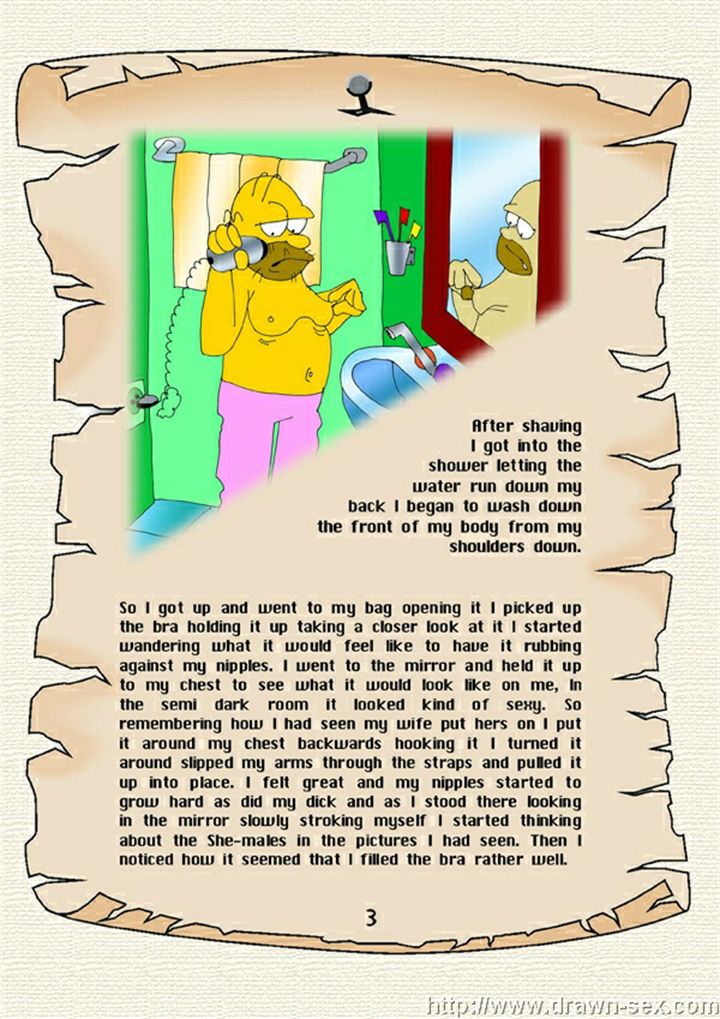 Homer's Itchy Nipples - Art by DrawnSex 4