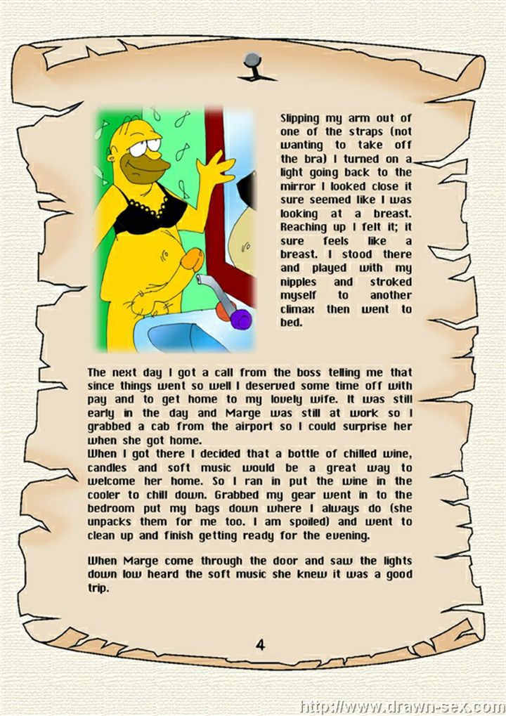 Homer's Itchy Nipples - Art by DrawnSex 5